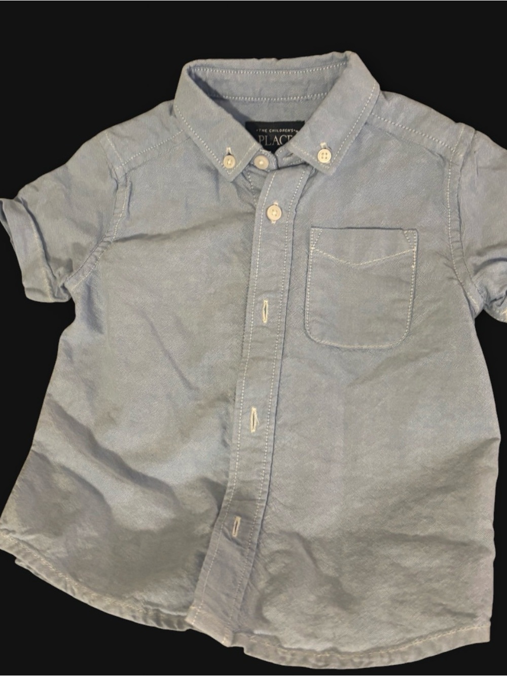 The Children's Place Light Blue Short-Sleeve Button-Down Shirt